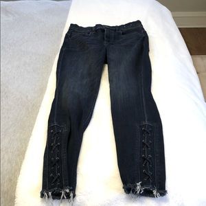 High waisted jeans